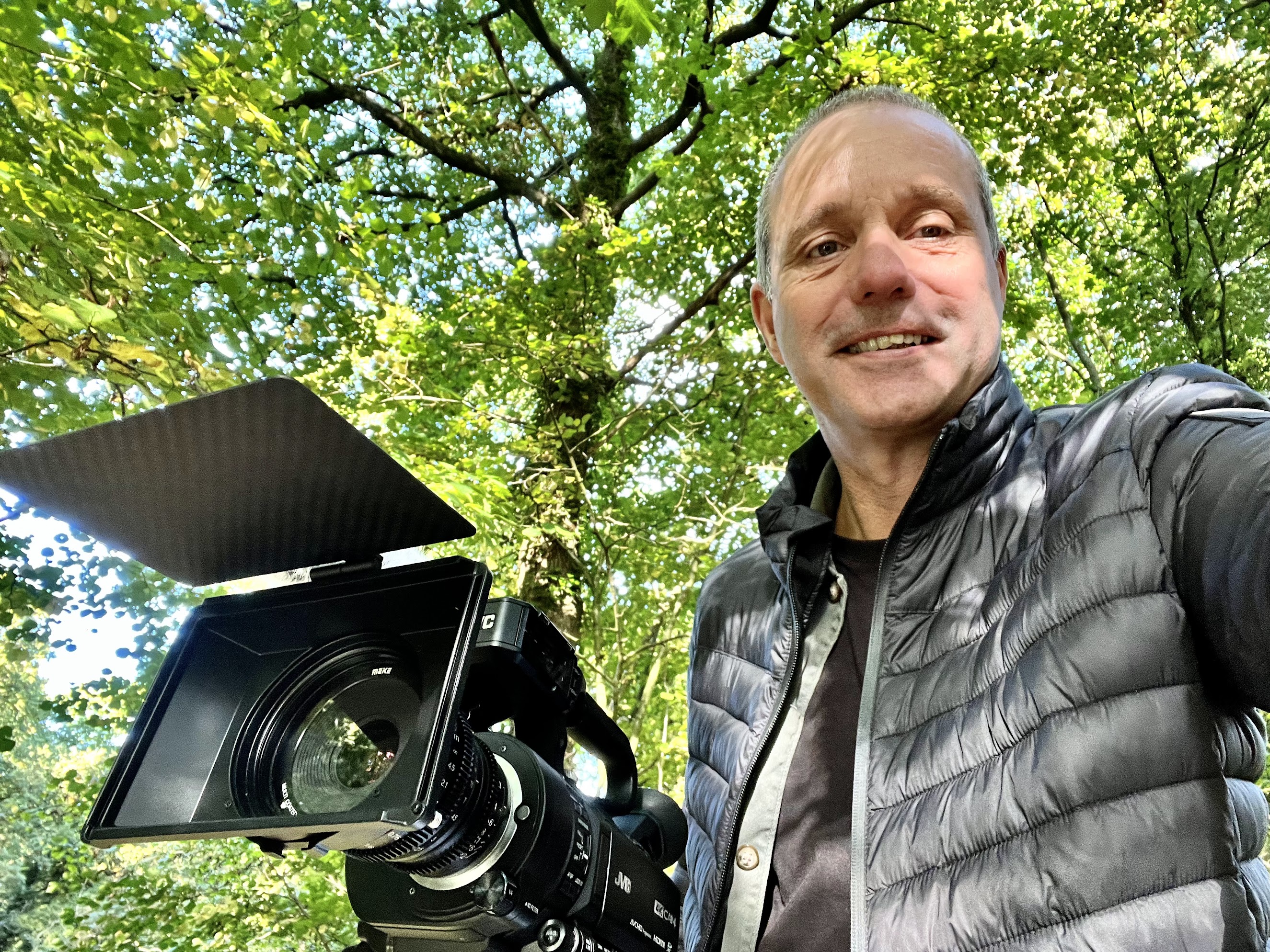 Rob Coldwell with a video camera